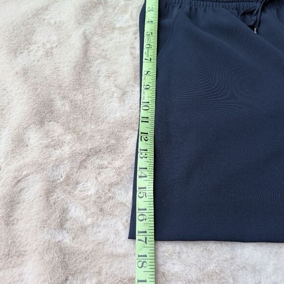 EUC St. John Navy Blue Knit Loose Fit Drawstring Activewear Bermuda Shorts M - Picture 14 of 16